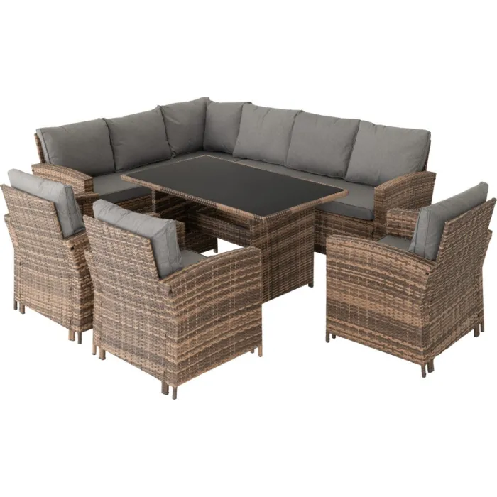 Aspen Corner Garden Furniture Set - Brow | Murphy Furniture