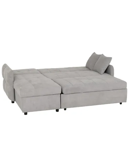Chelsea Corner Sofa Bed - Silver Grey Fa | Murphy Furniture