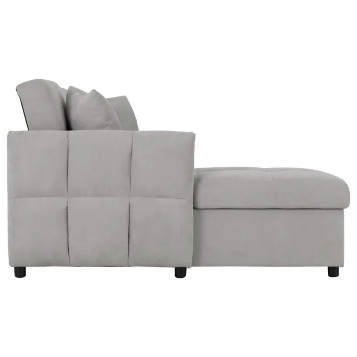 Chelsea Corner Sofa Bed - Silver Grey Fa | Murphy Furniture