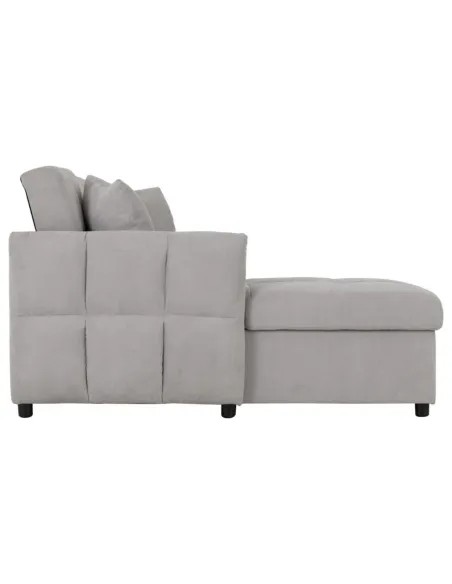 Chelsea Corner Sofa Bed - Silver Grey Fa | Murphy Furniture