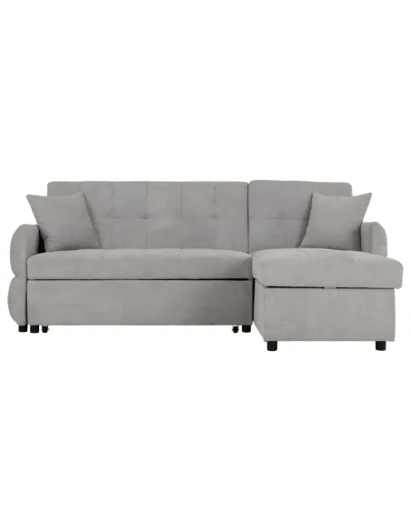 Chelsea Corner Sofa Bed - Silver Grey Fa | Murphy Furniture