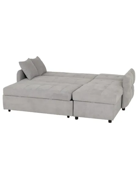 Chelsea Corner Sofa Bed - Silver Grey Fa | Murphy Furniture