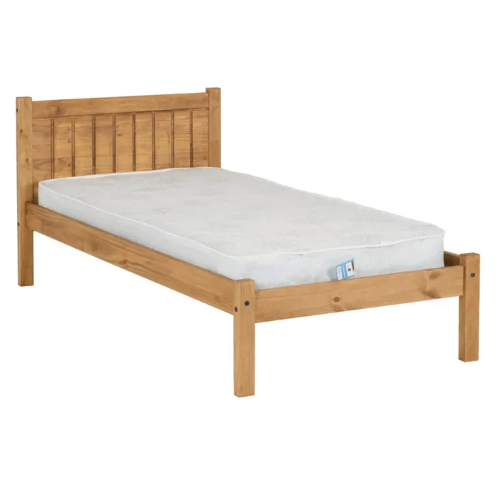 Maya 3ft Bedframe - Distressed Waxed Pine | Murphy Furniture