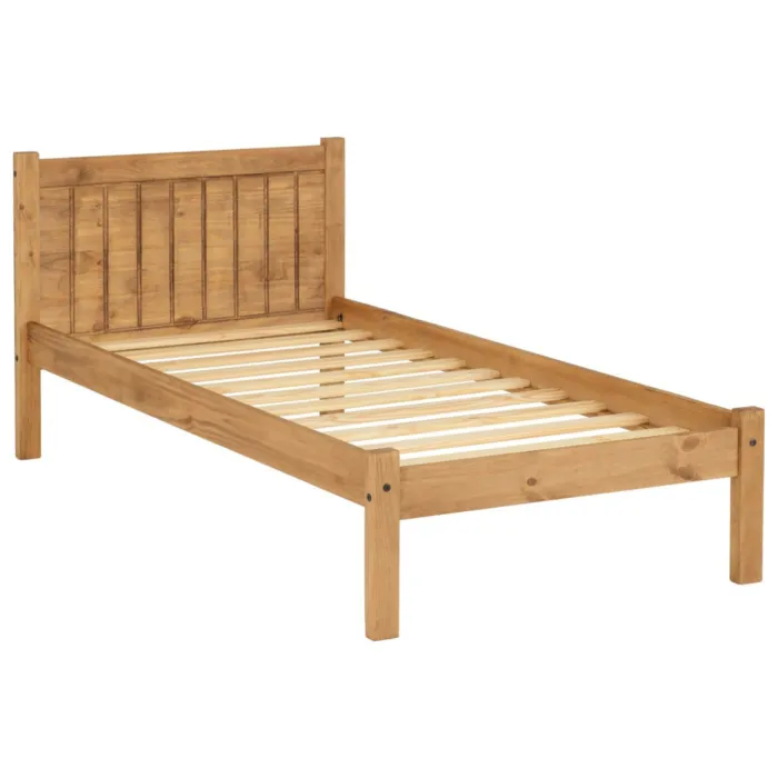 Maya 3ft Bedframe - Distressed Waxed Pine | Murphy Furniture