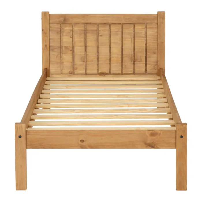 Maya 3ft Bedframe - Distressed Waxed Pine | Murphy Furniture