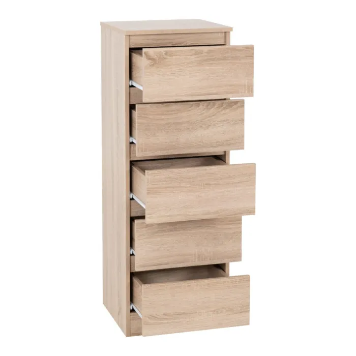 Malvern 5 Drawer Narrow Chest - Sonoma O | Murphy Furniture