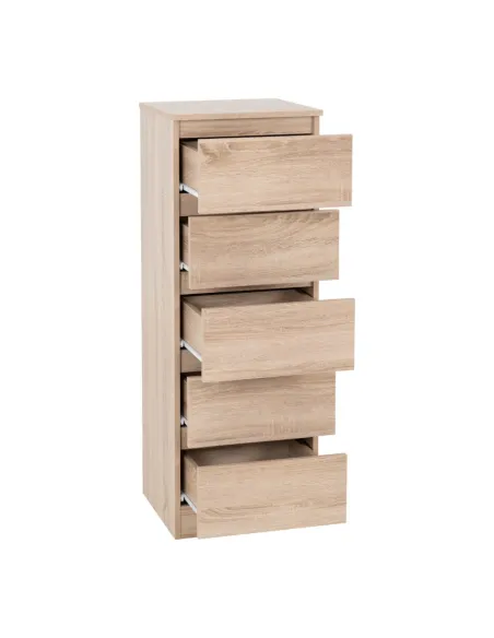 Malvern 5 Drawer Narrow Chest - Sonoma O | Murphy Furniture