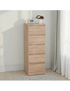 Malvern 5 Drawer Narrow Chest - Sonoma O | Murphy Furniture