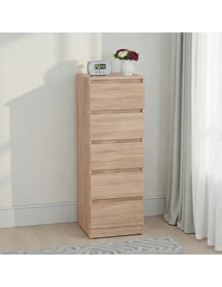 Malvern 5 Drawer Narrow Chest - Sonoma O | Murphy Furniture