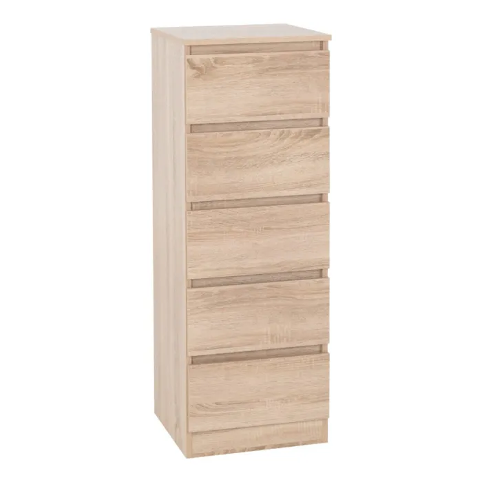 Malvern 5 Drawer Narrow Chest - Sonoma O | Murphy Furniture