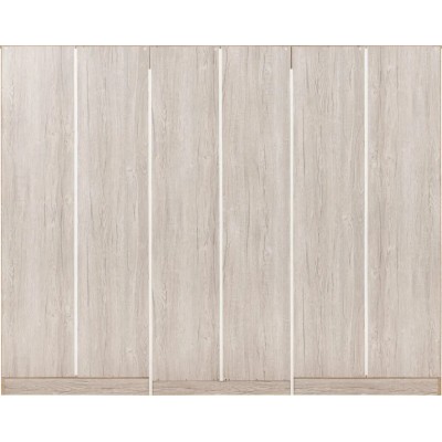 Malvern 6 Door 2 Drawer Wardrobe - Urban | Murphy Furniture