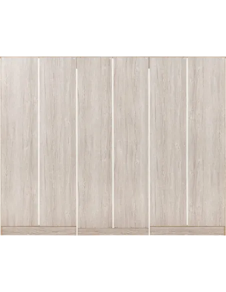 Malvern 6 Door 2 Drawer Wardrobe - Urban | Murphy Furniture