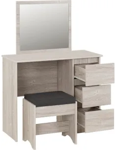 Malvern 3 Drawer Dressing Table Set - Ur | Murphy Furniture 2