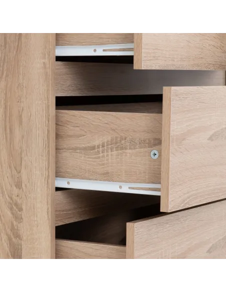Malvern 3+2 Drawer Chest - Sonoma Oak Ef | Murphy Furniture