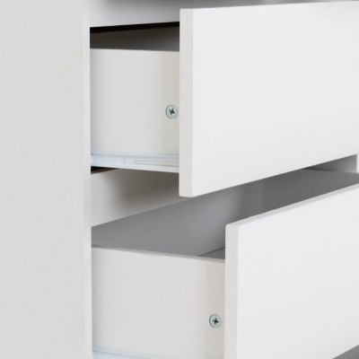Malvern 3+2 Drawer Chest - White | Murphy Furniture