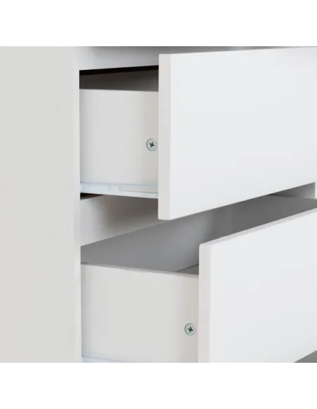 Malvern 3+2 Drawer Chest - White | Murphy Furniture