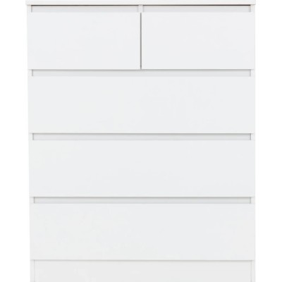Malvern 3+2 Drawer Chest - White | Murphy Furniture