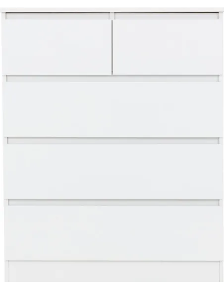 Malvern 3+2 Drawer Chest - White | Murphy Furniture