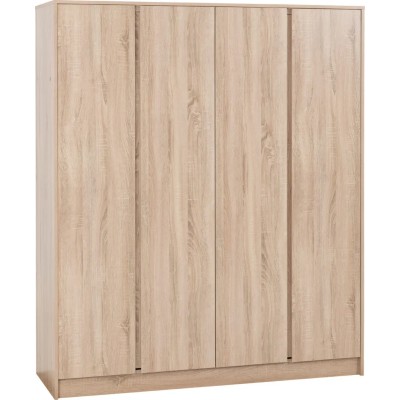Malvern 4 Door Wardrobe - Sonoma Oak Eff | Murphy Furniture