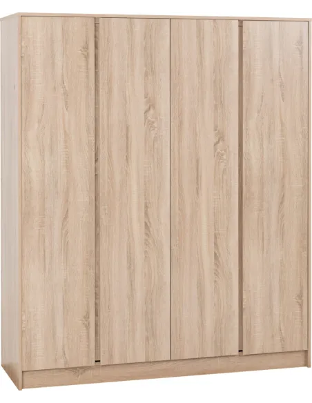 Malvern 4 Door Wardrobe - Sonoma Oak Eff | Murphy Furniture