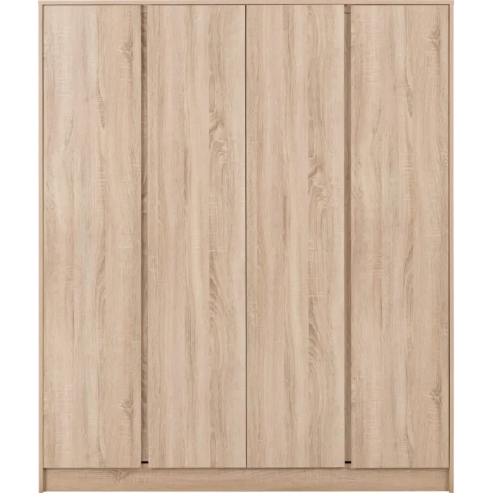 Malvern 4 Door Wardrobe - Sonoma Oak Eff | Murphy Furniture