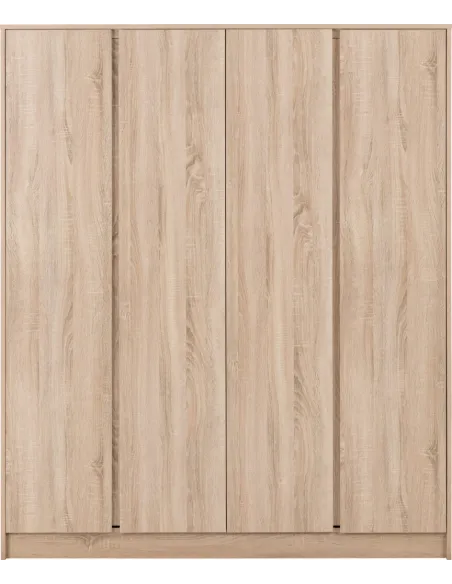 Malvern 4 Door Wardrobe - Sonoma Oak Eff | Murphy Furniture