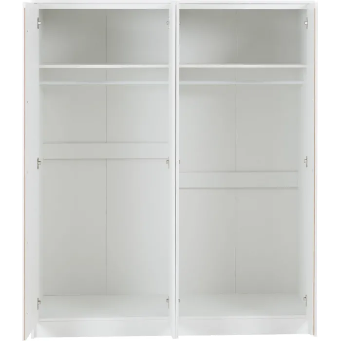 Malvern 4 Door Wardrobe - White | Murphy Furniture