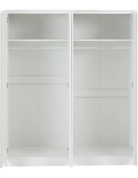 Malvern 4 Door Wardrobe - White | Murphy Furniture