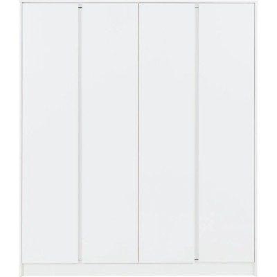 Malvern 4 Door Wardrobe - White | Murphy Furniture