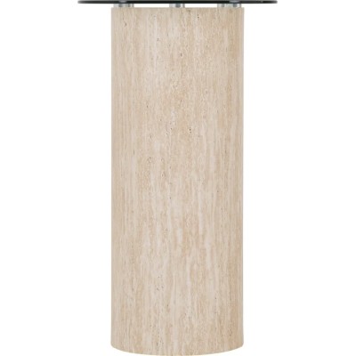 Modena Console Table - Clear Glass/Cream | Murphy Furniture