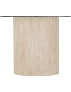 Modena Dining Table - Clear Glass/Cream | Murphy Furniture 2