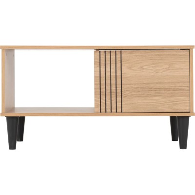 Tessa 1 Door Coffee Table - Natural Oak | Murphy Furniture