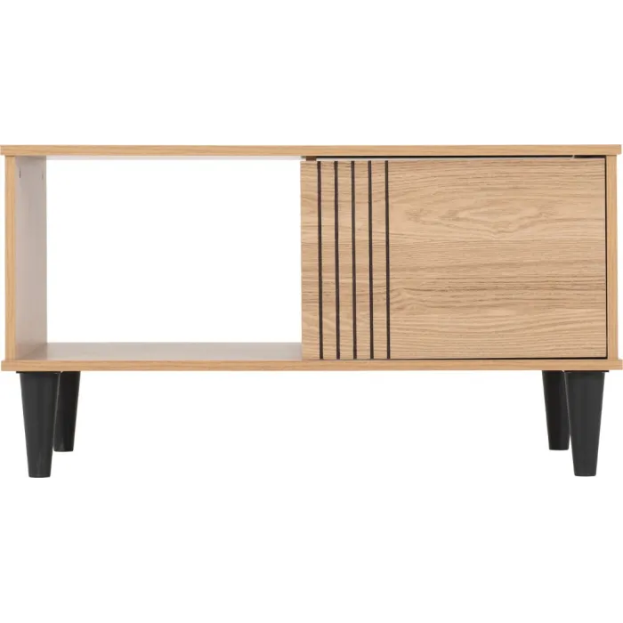Tessa 1 Door Coffee Table - Natural Oak | Murphy Furniture