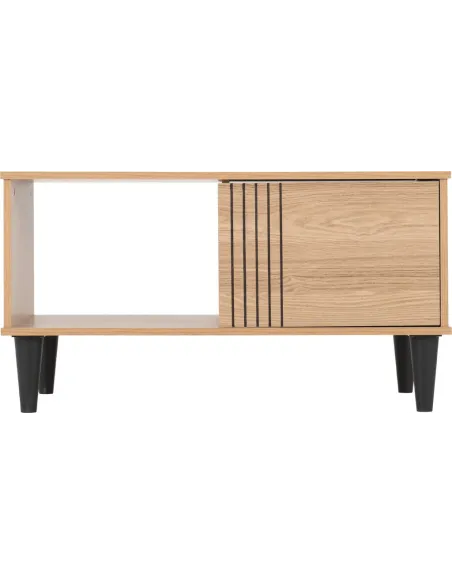 Tessa 1 Door Coffee Table - Natural Oak | Murphy Furniture
