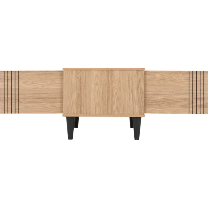 Tessa 1 Door Coffee Table - Natural Oak | Murphy Furniture