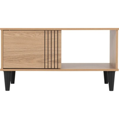 Tessa 1 Door Coffee Table - Natural Oak | Murphy Furniture