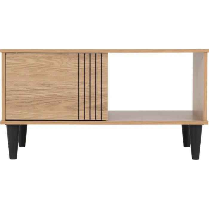 Tessa 1 Door Coffee Table - Natural Oak | Murphy Furniture