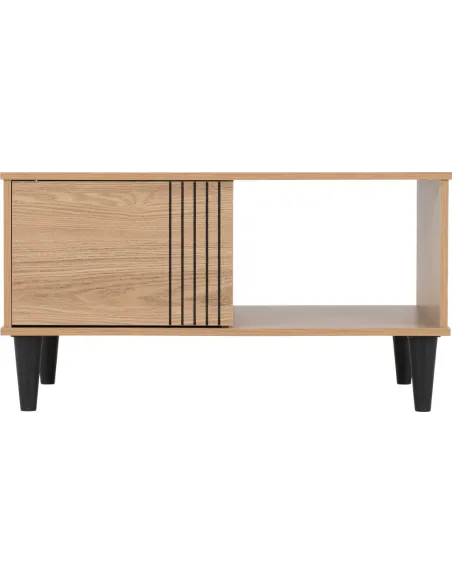 Tessa 1 Door Coffee Table - Natural Oak | Murphy Furniture