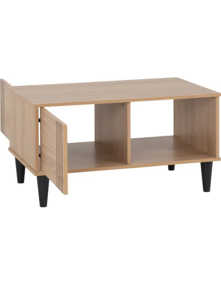 Tessa 1 Door Coffee Table - Natural Oak | Murphy Furniture