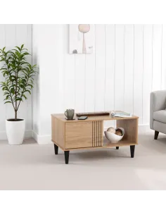 Tessa 1 Door Coffee Table - Natural Oak | Murphy Furniture