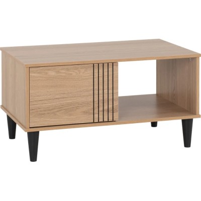 Tessa 1 Door Coffee Table - Natural Oak | Murphy Furniture