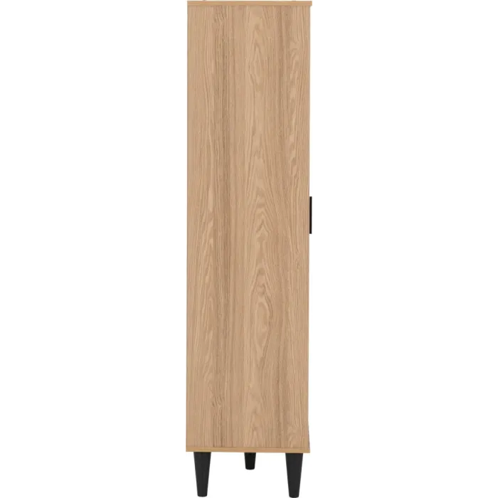 Tessa 1 Door Bookcase - Natural Oak Effe | Murphy Furniture