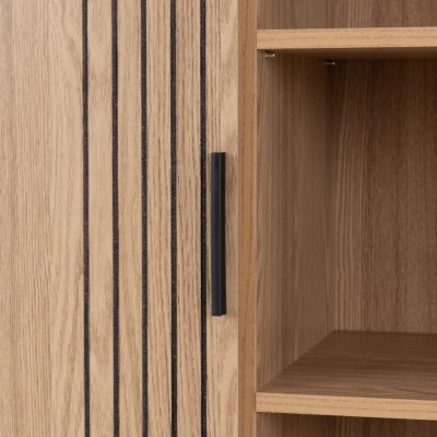 Tessa 1 Door Bookcase - Natural Oak Effe | Murphy Furniture