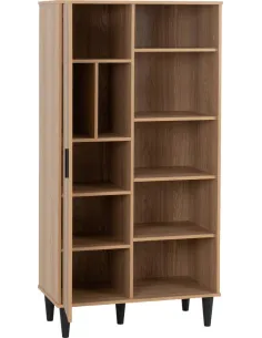 Tessa 1 Door Bookcase - Natural Oak Effe | Murphy Furniture 2