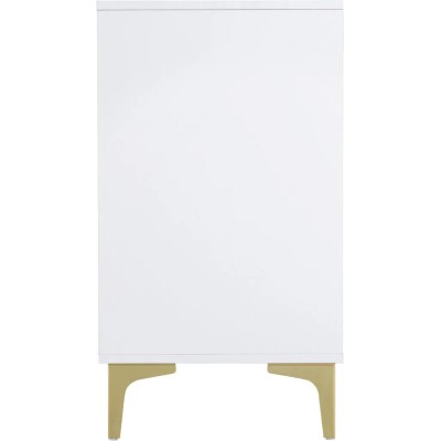 Miami 3 Drawer Chest - White/Gold | Murphy Furniture