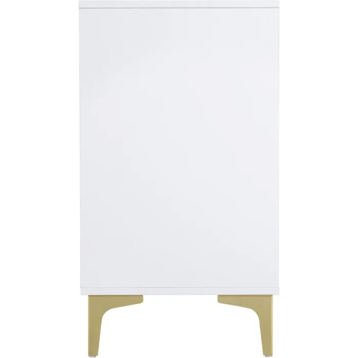 Miami 3 Drawer Chest - White/Gold | Murphy Furniture