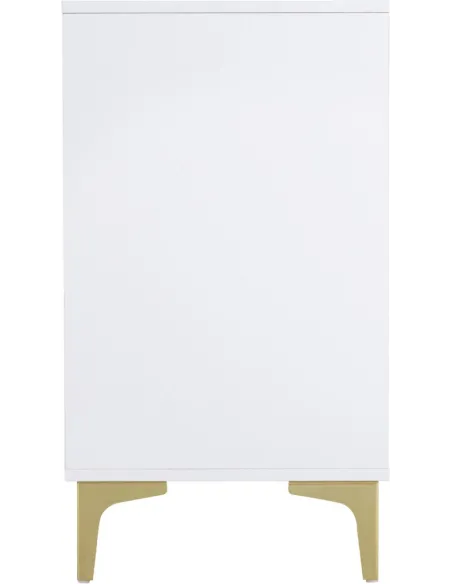 Miami 3 Drawer Chest - White/Gold | Murphy Furniture