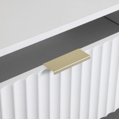 Miami 3 Drawer Chest - White/Gold | Murphy Furniture