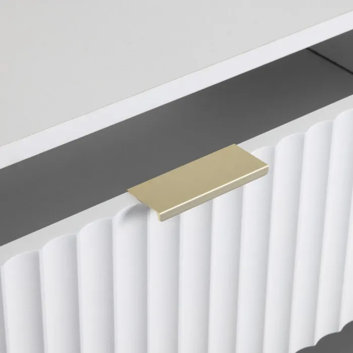 Miami 3 Drawer Chest - White/Gold | Murphy Furniture