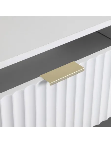 Miami 3 Drawer Chest - White/Gold | Murphy Furniture